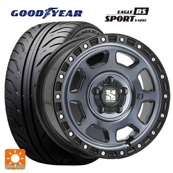 235/45R17 93W グッドイヤー イーグル RS スポーツ S-スペック エムエルジェイ エクストリームJ XJ07 Gloss Blk. M. Indigo 17-8J 国産車用 サマータイヤホイール4本セット|タイヤホイール専門店コニシタイヤ