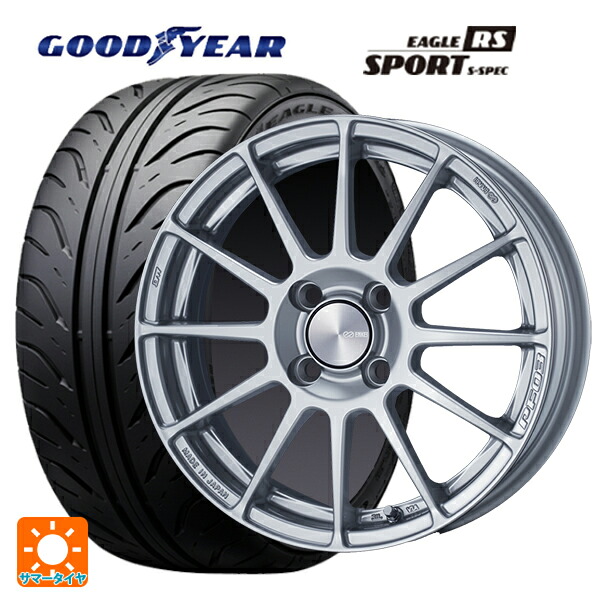 195/55R15 84V グッドイヤー イーグル RS スポーツ S-スペック エンケイ パフォーマンスライン PF03 スパークルシルバー 15-6J 国産車用 サマータイヤホイール4本セット|タイヤホイール専門店コニシタイヤ