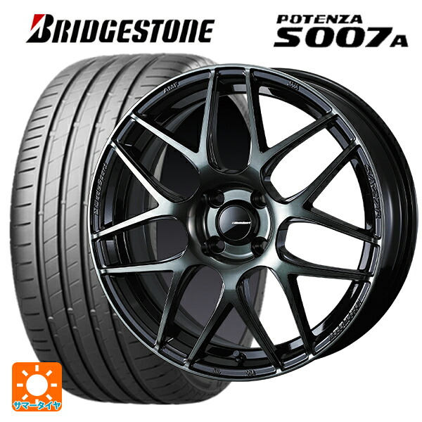 205/50R16 87V ブリヂストン ポテンザ S007A 正規品 ウェッズ ウェッズスポーツ SA27R WBC 16-6.5J 国産車用 サマータイヤホイール4本セット