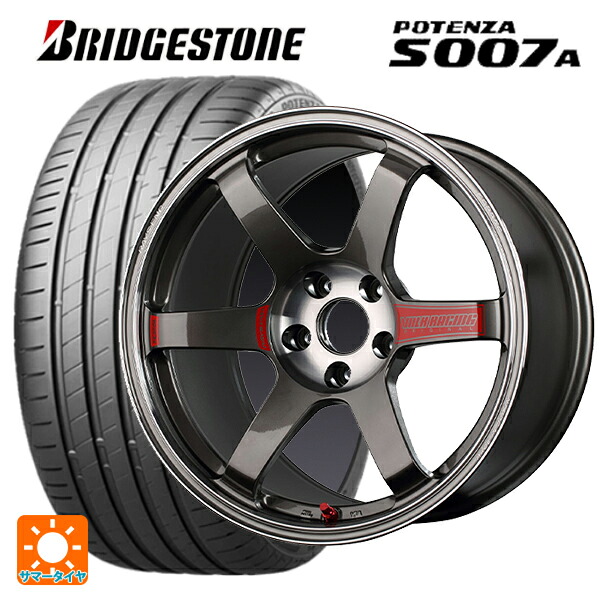 トヨタ ヴォクシー(90系)用 205/55R17 91Y ブリヂストン ポテンザ S007A 正規品 レイズ ボルクレーシング TE37 サーガ SL PG 新品サマータイヤホイール 4本セット