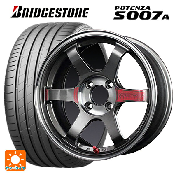 225/50R16 96W XL ブリヂストン ポテンザ S007A 正規品 レイズ ボルクレーシング TE37 ソニックSL PG 16-6J 国産車用 サマータイヤホイール4本セット