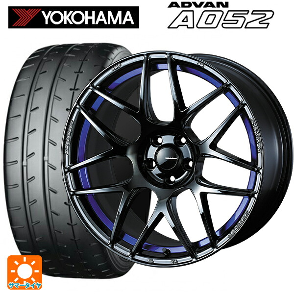 スバル WRX S4(VBH)用 255/40R18 99Y XL ヨコハマ アドバン A052 正規品 ウェッズ ウェッズスポーツ SA27R BLC2 新品サマータイヤホイール 4本セット