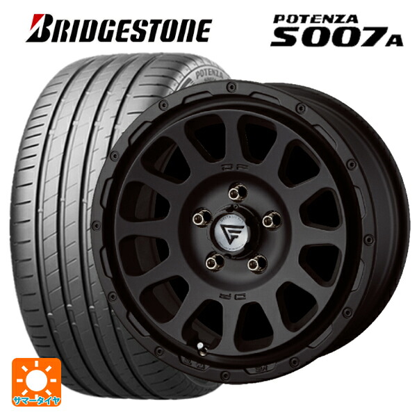 235/45R17 97Y XL ブリヂストン ポテンザ S007A 正規品 エクシズルライン デルタフォース オーバル マットブラック 17-8J 国産車用 サマータイヤホイール4本セット|タイヤホイール専門店コニシタイヤ