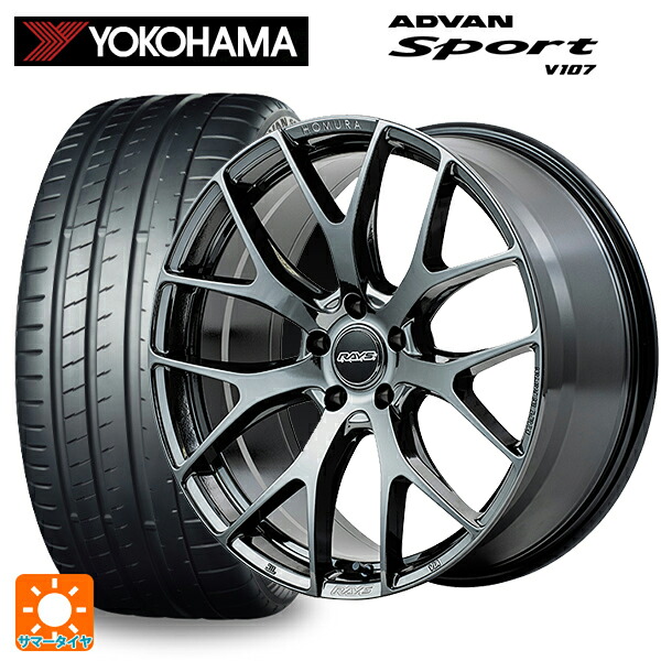 235/35R19 91Y XL ヨコハマ アドバンスポーツ V107 正規品 レイズ ホムラ 2X7FT YNJ 19-8J 国産車用 サマータイヤホイール4本セット｜タイヤホイール専門店コニシタイヤ
