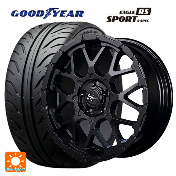 225/40R18 88W グッドイヤー イーグル RS スポーツ S-スペック エムアイディー ナイトロパワー M28バレットエス セミグロスブラック 18-7J 国産車用 サマータイヤホイール4本セット 313,940円