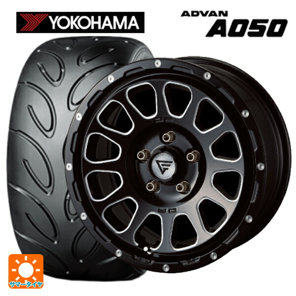 スズキ スイフトスポーツ(ZC33S)用 2024年製 205/50R16 87V ヨコハマ アドバン A050 コンパウンド G/S 正規品 # エクシズルライン デルタフォース オーバル ブラックマシニング 新品サマータイヤホイール 4本セット｜タイヤホイール専門店コニシタイヤ