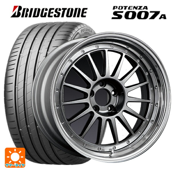 235/35R19 91Y XL ブリヂストン ポテンザ S007A 正規品 タナベ SSR プロフェッサー TF1 チタンシルバー 19-8J 国産車用 サマータイヤホイール4本セット｜タイヤホイール専門店コニシタイヤ
