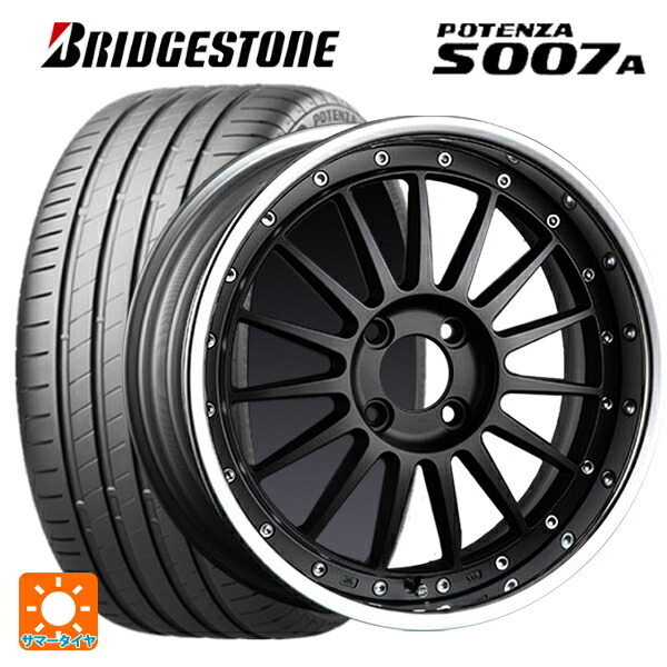 235/45R17 97Y XL ブリヂストン ポテンザ S007A 正規品 タナベ SSR プロフェッサー TF1R フラットブラック 17-8J 国産車用 サマータイヤホイール4本セット