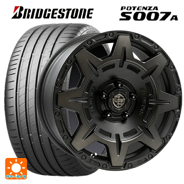 235/45R17 97Y XL ブリヂストン ポテンザ S007A 正規品 ウェッズ クロスオーバー ガーメンツ スタイルM マットブラッククリア 17-7J 国産車用 サマータイヤホイール4本セット|タイヤホイール専門店コニシタイヤ