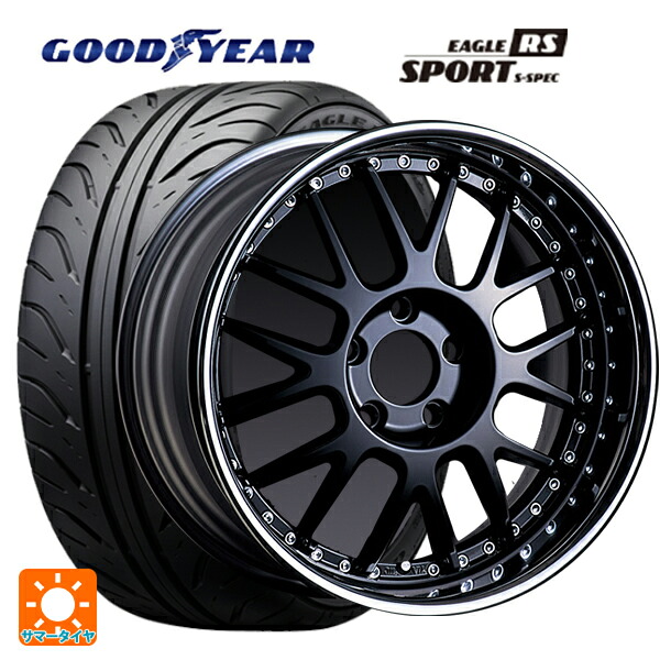 225/45R17 90W グッドイヤー イーグル RS スポーツ S-スペック タナベ SSR プロフェッサー MS1R ブラック 17-7J 国産車用 サマータイヤホイール4本セット