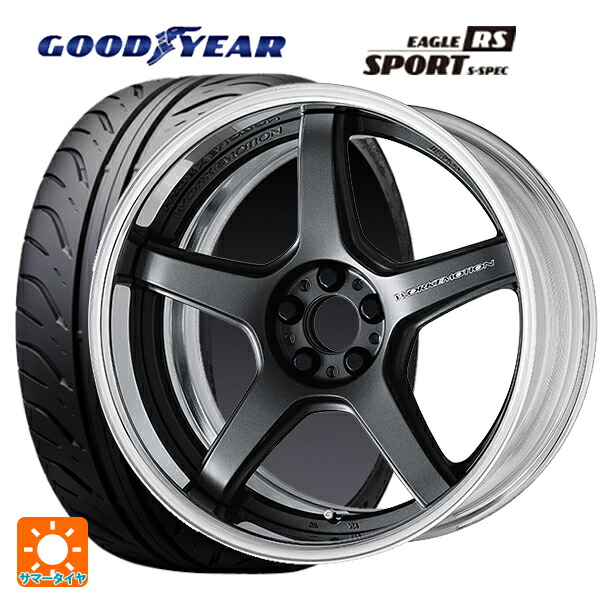 225/40R18 88W グッドイヤー イーグル RS スポーツ S-スペック ワーク エモーション T5R 2P MGM 18-7J 国産車用 サマータイヤホイール4本セット