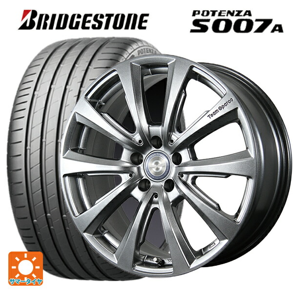 ボルボ EX30(ZAA-2E400R)用 245/45R19 102Y XL ブリヂストン ポテンザ S007A 正規品 トピー チームスパルコ ヴァローザ バージョン02 # MG 新品サマータイヤホイール 4本セット