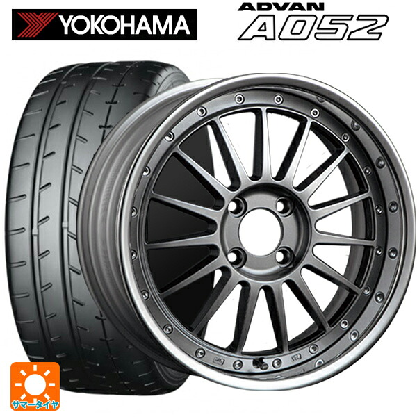 195/50R16 88W XL ヨコハマ アドバン A052 正規品 タナベ SSR プロフェッサー TF1R チタンシルバー 16-6.5J 国産車用 サマータイヤホイール4本セット