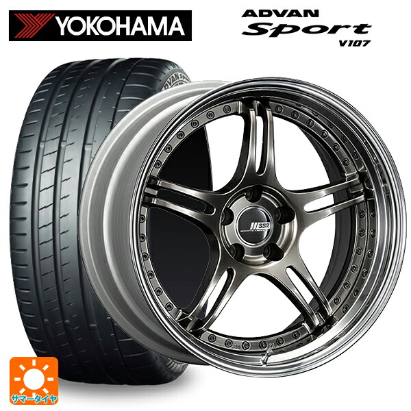 225/40R19 93Y XL ヨコハマ アドバンスポーツ V107 正規品 タナベ SSR プロフェッサー SPX ハイメタルブロンズ 19-8J 国産車用 サマータイヤホイール4本セット|タイヤホイール専門店コニシタイヤ