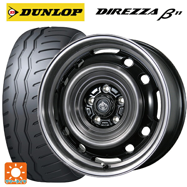 215/45R17 91V XL ダンロップ ディレッツァβ11(B11) トピー ランドフット XFG SC/P 17-7J 国産車用 サマータイヤホイール4本セット