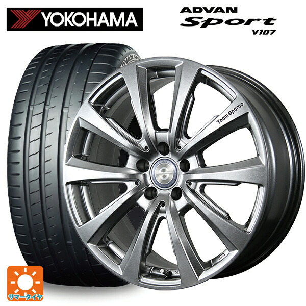 ミニ ミニクーパー(電気自動車)(J01)用 225/40R18 92Y XL ヨコハマ アドバンスポーツ V107 正規品 トピー チームスパルコ ヴァローザ バージョン02 MG 新品サマータイヤホイール 4本セット｜タイヤホイール専門店コニシタイヤ