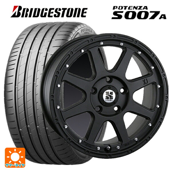 245/45R18 100Y XL ブリヂストン ポテンザ S007A 正規品 エムエルジェイ エクストリームJ # Flat Black 18-8J 国産車用 サマータイヤホイール4本セット|タイヤホイール専門店コニシタイヤ