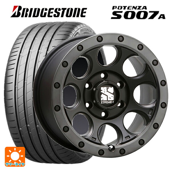 245/40R18 97Y XL ブリヂストン ポテンザ S007A 正規品 エムエルジェイ エクストリームJ XJ03 Flat Black Smoke 18-8J 国産車用 サマータイヤホイール4本セット｜タイヤホイール専門店コニシタイヤ