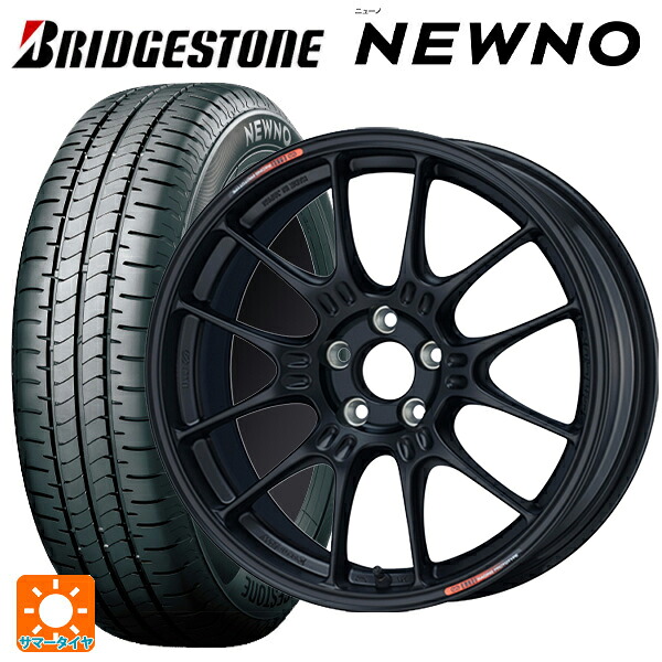 215/60R17 96H ブリヂストン ニューノ 正規品 # エンケイ レーシング GTC02 For GR86 / BRZ Cup Matte Black 17-7.5J 国産車用 サマータイヤホイール4本セット