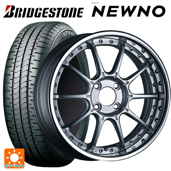 175/60R16 82H ブリヂストン ニューノ 正規品 # タナベ SSR プロフェッサー SP5R ハイブライトシルバー 16-6.5J 国産車用 サマータイヤホイール4本セット