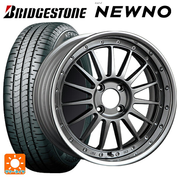 2026年製 215/55R17 94V ブリヂストン ニューノ 正規品 # タナベ SSR プロフェッサー TF1R チタンシルバー 17-7J 国産車用 サマータイヤホイール4本セット｜タイヤホイール専門店コニシタイヤ 165,675円