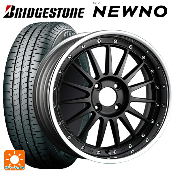 2026年製 215/55R17 94V ブリヂストン ニューノ 正規品 # タナベ SSR プロフェッサー TF1R フラットブラック 17-7J 国産車用 サマータイヤホイール4本セット|タイヤホイール専門店コニシタイヤ