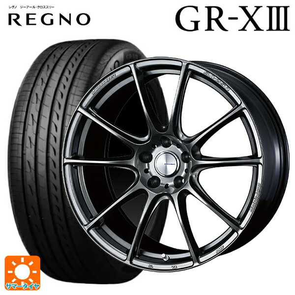 トヨタ GRカローラ(4BA-GZEA14H)用 255/35R18 90W ブリヂストン レグノ GR-X3 正規品 # ウェッズ ウェッズスポーツ SA25R PSB 新品サマータイヤホイール 4本セット