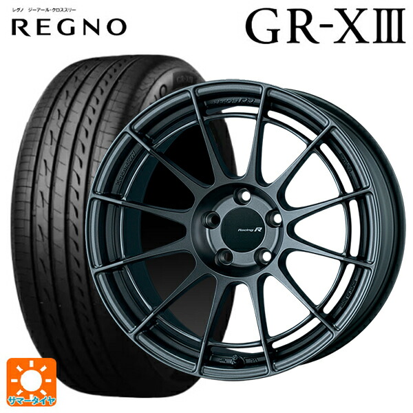 トヨタ ヴォクシー(90系)用 215/45R18 93W XL ブリヂストン レグノ GR-X3 正規品 # エンケイ レーシングレボリューション NT03RR マットダークガンメタリック 新品サマータイヤホイール 4本セット 179,070円
