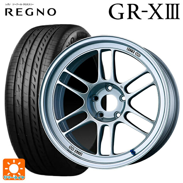 トヨタ カローラ スポーツ(210系)用 225/40R18 92W XL ブリヂストン レグノ GR-X3 正規品 # エンケイ レーシング RPF1 シルバー 新品サマータイヤホイール 4本セット