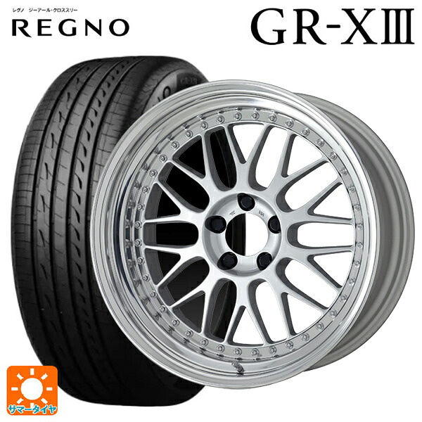 トヨタ プリウス(60系)用 195/60R17 90H ブリヂストン レグノ GR-X3 正規品 # ワーク マイスター M1 3ピース SIL 新品サマータイヤホイール 4本セット