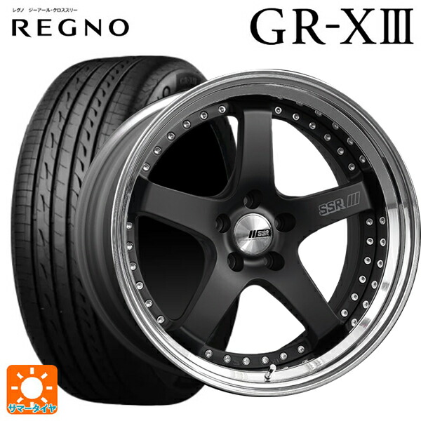 215/45R18 93W XL ブリヂストン レグノ GR-X3 正規品 # タナベ SSR プロフェッサー SP4 フラットブラック 18-7J 国産車用 サマータイヤホイール4本セット