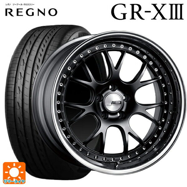 215/45R18 93W XL ブリヂストン レグノ GR-X3 正規品 # タナベ SSR プロフェッサー MS3 フラットブラック 18-7J 国産車用 サマータイヤホイール4本セット