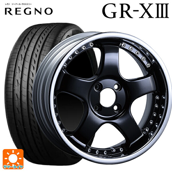 175/60R16 82H ブリヂストン レグノ GR-X3 正規品 # タナベ SSR プロフェッサー SP1R ブラック 16-6.5J 国産車用 サマータイヤホイール4本セット 164,080円