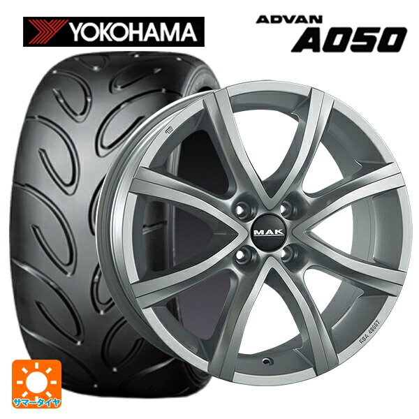 アウディ TTS(FVC系)用 245/40R18 93W ヨコハマ アドバン A050 コンパウンド M 正規品 阿部商会 マック マイン Mチタン 新品サマータイヤホイール 4本セット