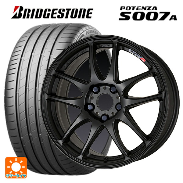 トヨタ GRヤリス(PA系)用 225/40R18 92Y XL ブリヂストン ポテンザ S007A 正規品 ワーク エモーション CR極 MBL 新品サマータイヤホイール 4本セット