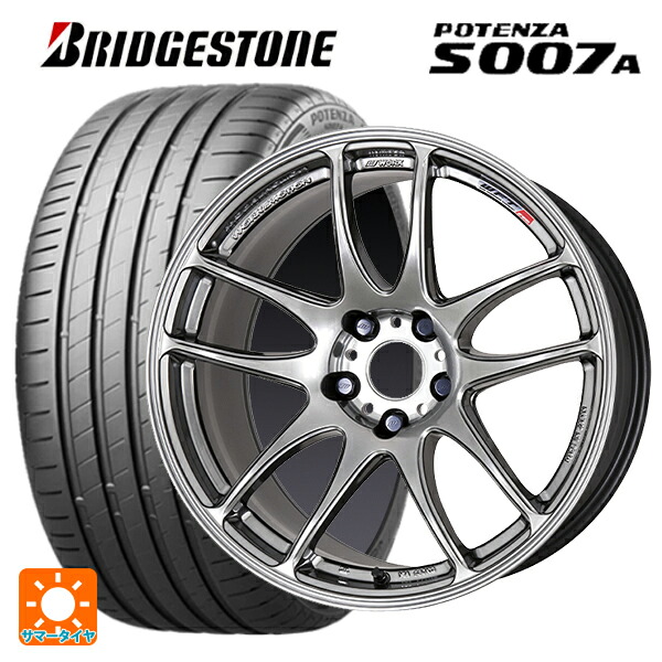 245/40R19 98Y XL ブリヂストン ポテンザ S007A 正規品 ワーク エモーション CR極 GTS 19-8.5J 国産車用 サマータイヤホイール4本セット