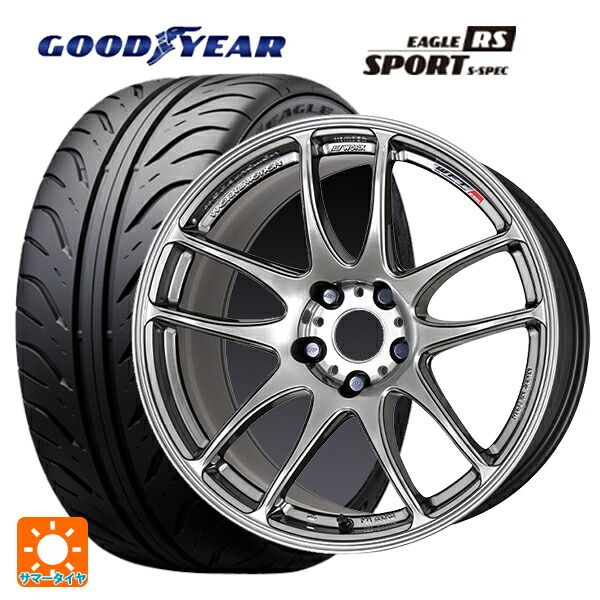 225/40R18 88W グッドイヤー イーグル RS スポーツ S-スペック ワーク エモーション CR極 GTS 18-7.5J 国産車用 サマータイヤホイール4本セット