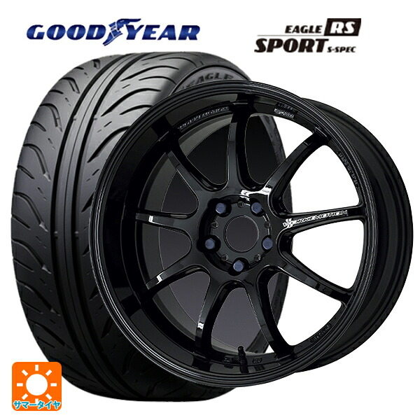 トヨタ GRヤリス(PA系)用 225/40R18 88W グッドイヤー イーグル RS スポーツ S-スペック ワーク エモーション D9R BLK 新品サマータイヤホイール 4本セット|タイヤホイール専門店コニシタイヤ