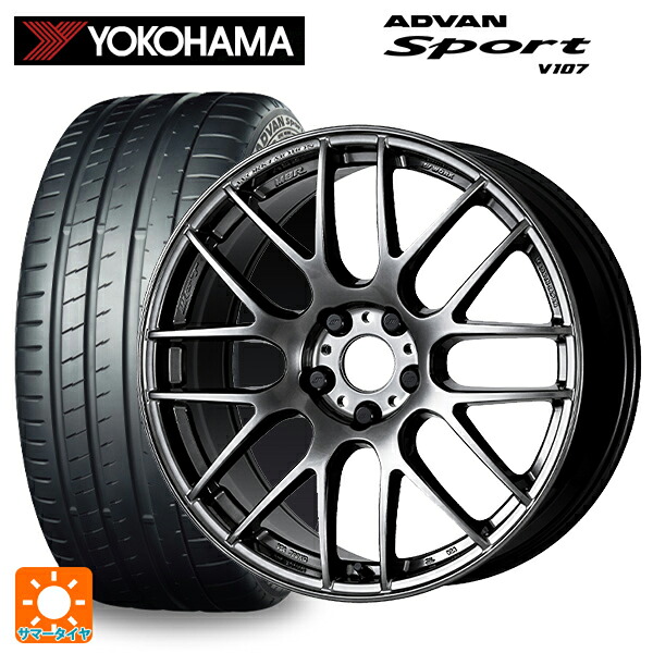 トヨタ GRカローラ(4BA-GZEA14H)用 265/35R18 97Y XL ヨコハマ アドバンスポーツ V107 正規品 ワーク エモーション M8R GTK 新品サマータイヤホイール 4本セット
