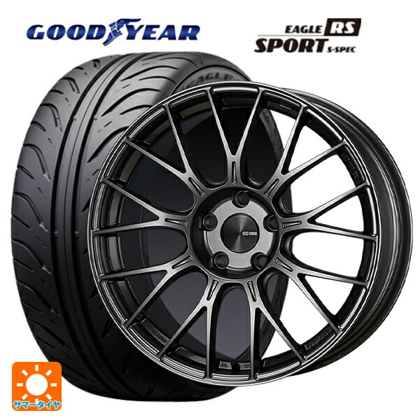 トヨタ GRヤリス(PA系)用 225/40R18 88W グッドイヤー イーグル RS スポーツ S-スペック エンケイ パフォーマンスライン PFM1 ダークシルバー 新品サマータイヤホイール 4本セット