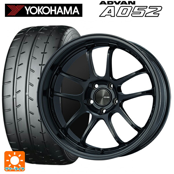 トヨタ GRヤリス(PA系)用 265/35R18 97Y XL ヨコハマ アドバン A052 正規品 エンケイ パフォーマンスライン PF01 EVO マットブラック 新品サマータイヤホイール 4本セット|タイヤホイール専門店コニシタイヤ
