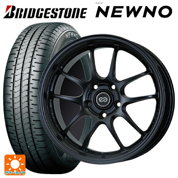 トヨタ GRヤリス(PA系)用 235/40R18 95W XL ブリヂストン ニューノ 正規品 # エンケイ パフォーマンスライン PF01 マットブラック 新品サマータイヤホイール 4本セット