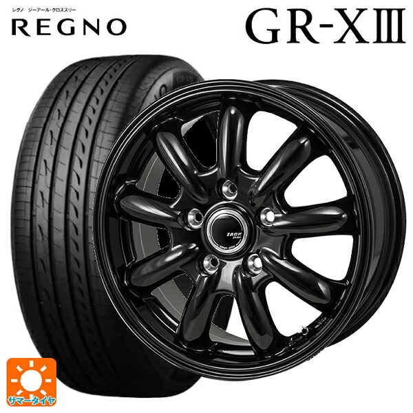 スバル レヴォーグ(VN系)用 215/50R17 95V XL ブリヂストン レグノ GR-X3 正規品 ジャパン三陽 ザック JP209 グロスブラック 新品サマータイヤホイール 4本セット