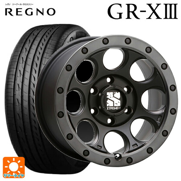 トヨタ ノア(90系)用 215/45R18 93W XL ブリヂストン レグノ GR-X3 正規品 # エムエルジェイ エクストリームJ XJ03 Flat Black Smoke 新品サマータイヤホイール 4本セット|タイヤホイール専門店コニシタイヤ