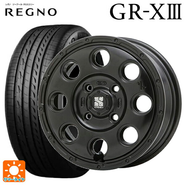 155/65R14 75H ブリヂストン レグノ GR-X3 正規品 # エムエルジェイ エクストリームJ KK03 Satin Black 14-4.5J 国産車用 サマータイヤホイール4本セット