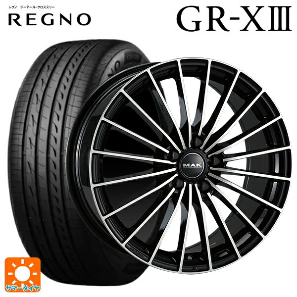 アルファロメオ トナーレ(AV11系)用 235/50R18 101V XL ブリヂストン レグノ GR-X3 正規品 阿部商会 マック アレーゼ # ブラックミラー 新品サマータイヤホイール 4本セット｜タイヤホイール専門店コニシタイヤ