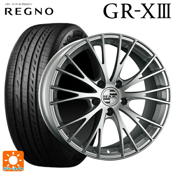 BMW M3(G80)用 275/35R19 100W XL ブリヂストン レグノ GR-X3 正規品 # 阿部商会 マック レネン # シルバー 新品サマータイヤホイール 4本セット|タイヤホイール専門店コニシタイヤ