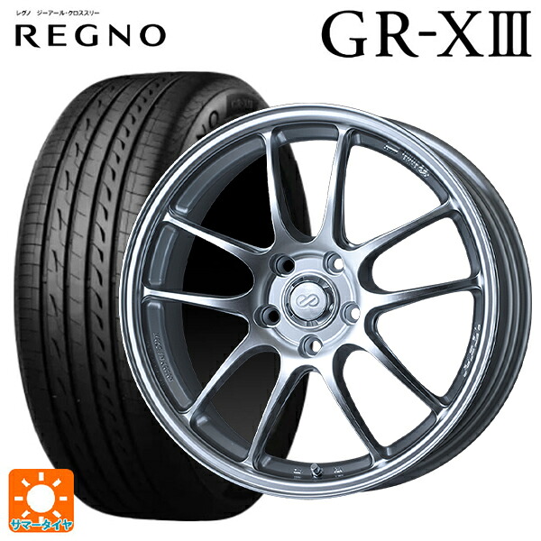 トヨタ プリウス(60系)用 195/60R17 90H ブリヂストン レグノ GR-X3 正規品 # エンケイ パフォーマンスライン PF01 # スパークルシルバー 新品サマータイヤホイール 4本セット|タイヤホイール専門店コニシタイヤ