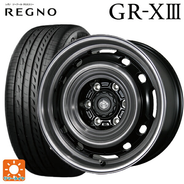 ミツビシ デリカミニ(4WD車)(B3系)用 165/65R15 81S ブリヂストン レグノ GR-X3 正規品 トピー ランドフット XFG GB/P 新品サマータイヤホイール 4本セット