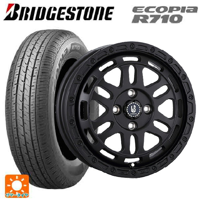 トヨタ サクシード(160系)用 165/80R14 97/95N ブリヂストン エコピア R710 正規品 阿部商会 ラ・ストラーダ ディスカバー WB 新品サマータイヤホイール 4本セット|タイヤホイール専門店コニシタイヤ